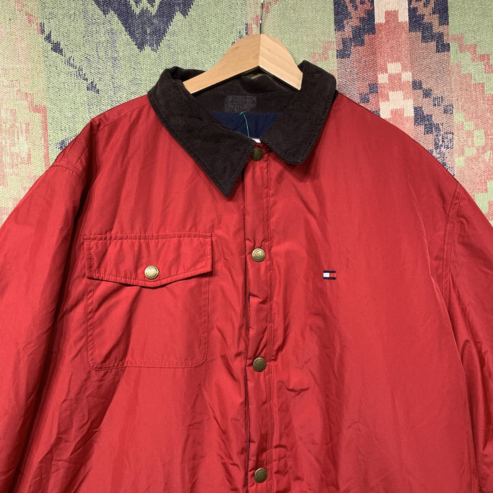 Tommy Hilfiger Vintage Reversible Puffer Jacket Large 90s