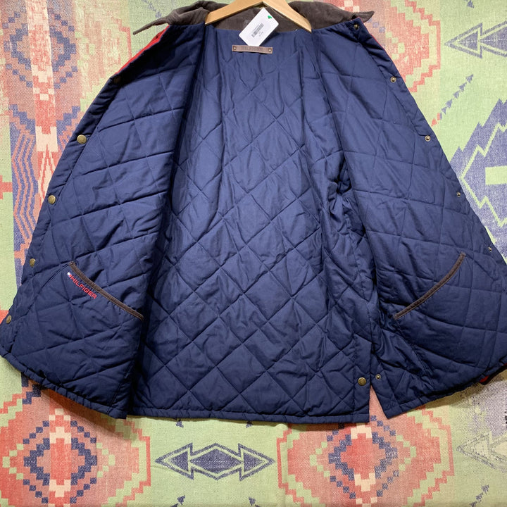 Tommy Hilfiger Vintage Reversible Puffer Jacket Large 90s