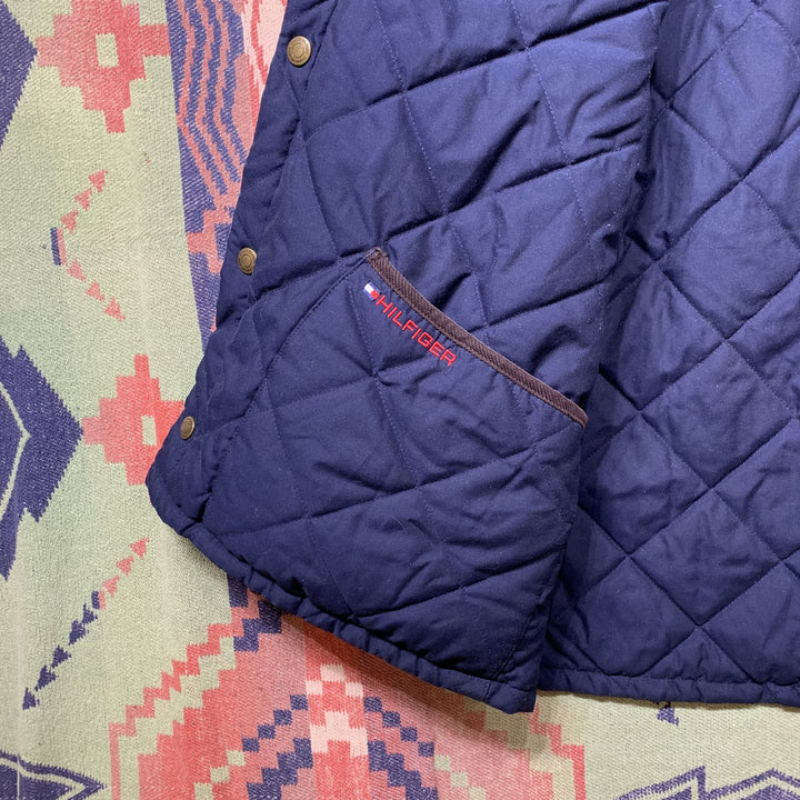 Tommy Hilfiger Vintage Reversible Puffer Jacket Large 90s