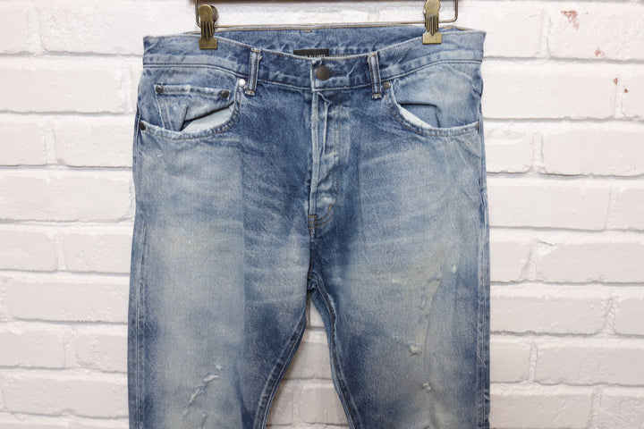 John Elliott & Co Distressed Faded Jeans Size 35/32.5