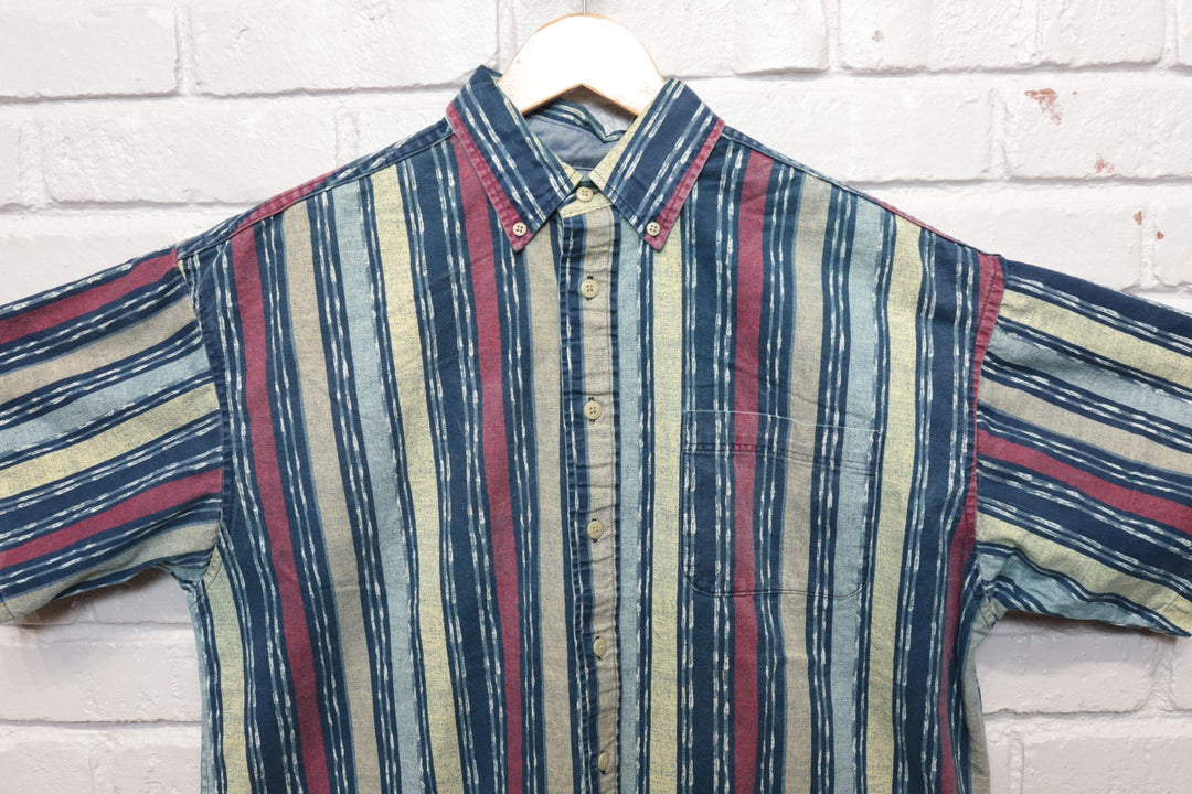 Haggar Striped Vintage Shirt Large 90s