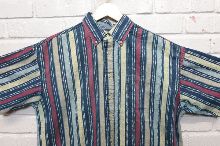Haggar Striped Vintage Shirt Large 90s