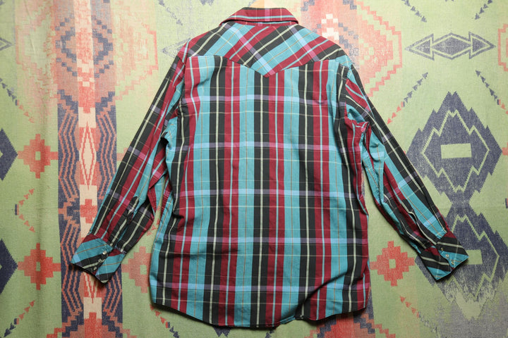 Authentic Western Wear Vintage Pearl Snap Shirt XL 90s