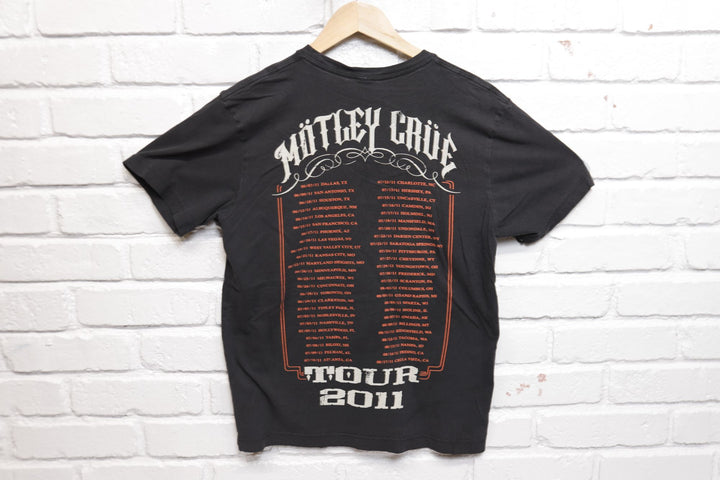 Motley Crue Vintage 2011 Tour T Shirt 2000s Small