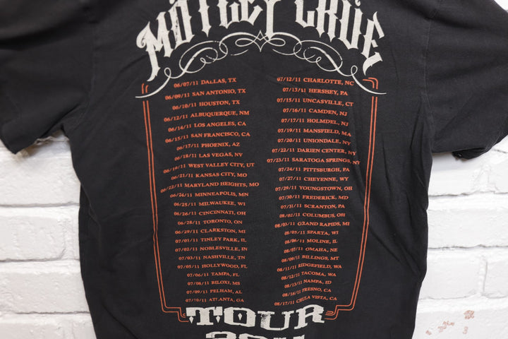 Motley Crue Vintage 2011 Tour T Shirt 2000s Small