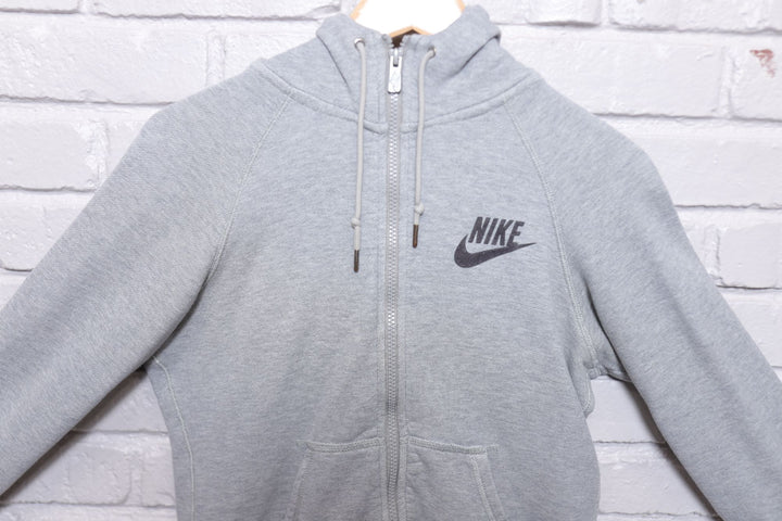 Nike Vintage Grey Full Zip Hoodie 2000s Medium