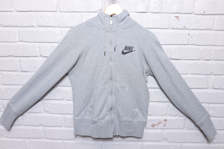 Nike Vintage Grey Full Zip Hoodie 2000s Medium