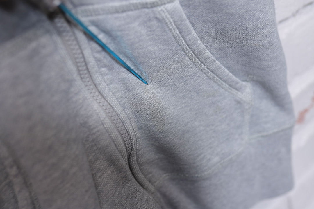 Nike Vintage Grey Full Zip Hoodie 2000s Medium