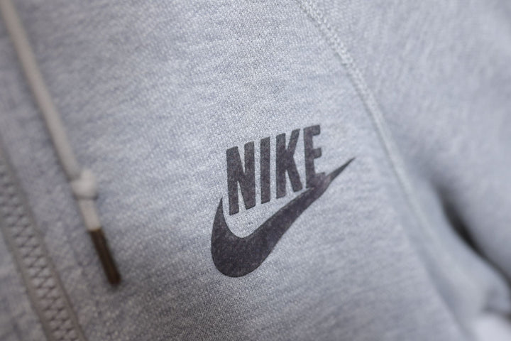 Nike Vintage Grey Full Zip Hoodie 2000s Medium
