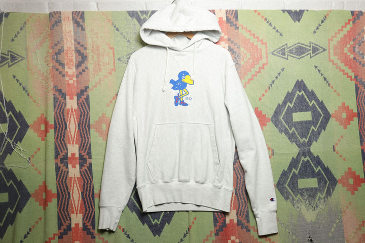 Kansas Jayhawks 1912 Logo Champion Revers Weave Hoodie Small