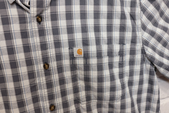 Carhartt Vintage Gray Plaid Shirt XL  2000s
