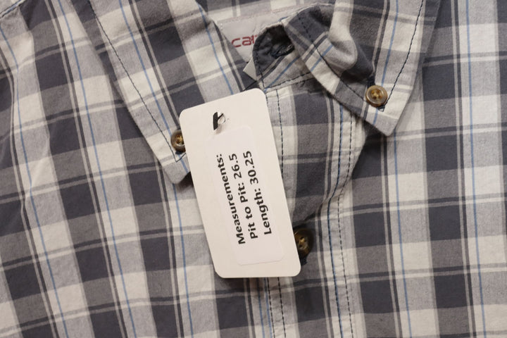 Carhartt Vintage Gray Plaid Shirt XL  2000s