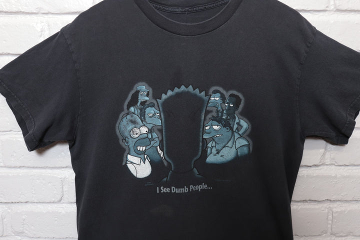 2000s Vintage The Simpsons I See Dumb People T Shirt Size Medium