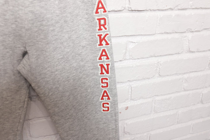 Arkansas Razorbacks Vintage Grey Sweatpants 80s Medium