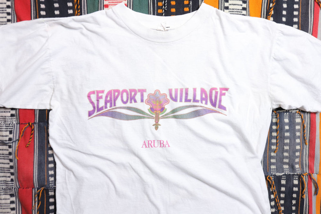 Seaport Village Aruba Vintage T Shirt Large 90s