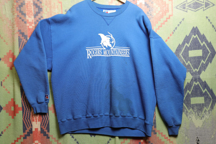 Rogers Mountaineers Vintage Russel Athletic Sweatshirt 90s XXXL