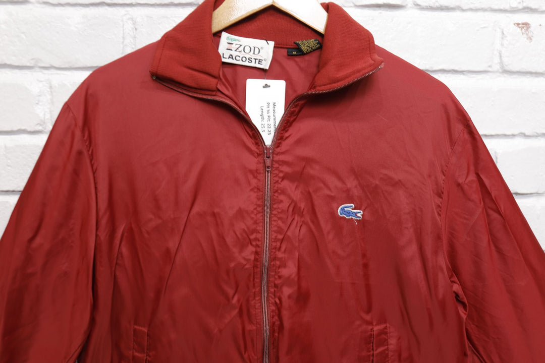 Izod Lacoste Vintage Bomber Jacket Medium 80s