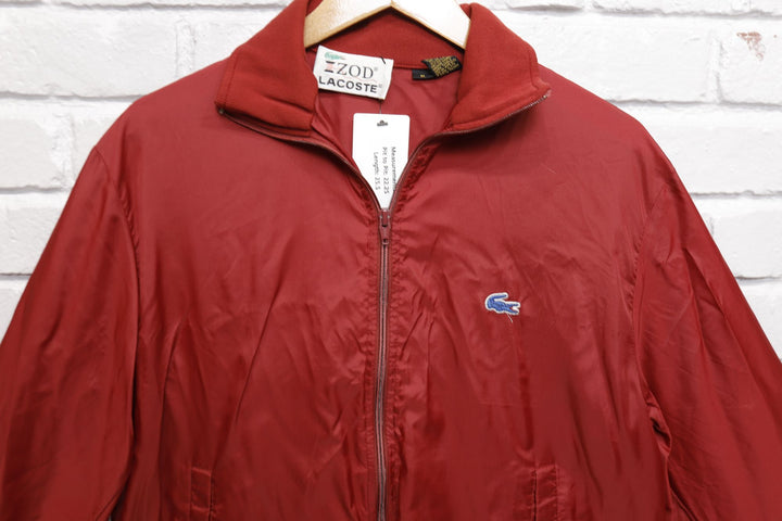 Izod Lacoste Vintage Bomber Jacket Medium 80s