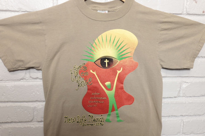 90s Vintage New Life Ranch Jesus T Shirt Size Small