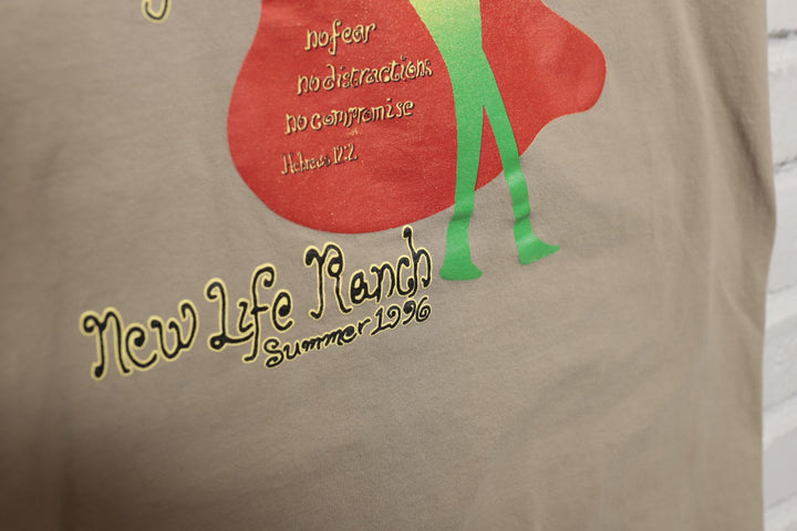 90s Vintage New Life Ranch Jesus T Shirt Size Small