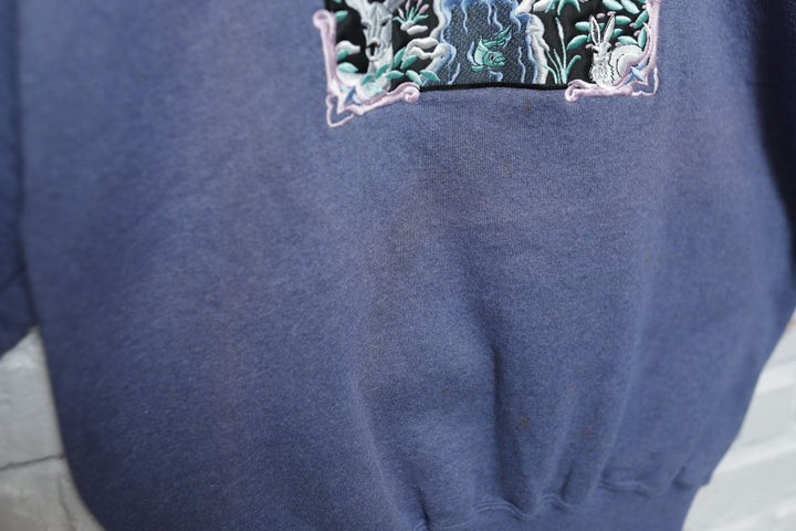 Be Good to Mother Earth Vintage Sweatshirt Medium 90s