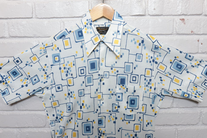 Penneys Disco Vintage Mod Shirt Medium 70s