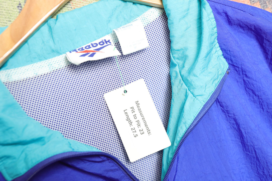 Reebok Vintage Half Zip Windbreaker Jacket XL 90s