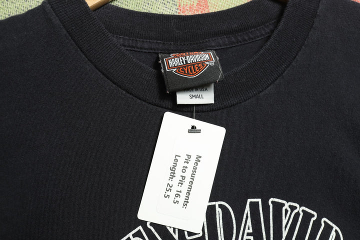 Harley Davidson Skull Vintage T Shirt Small 2000s