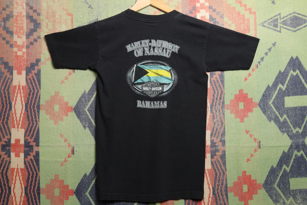 Harley Davidson Skull Vintage T Shirt Small 2000s
