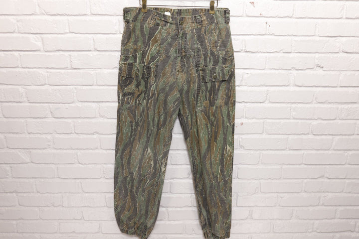 Camo Clan Vintage Tree Stand Camo Cargo Hunting Pants 80s 36/31.5