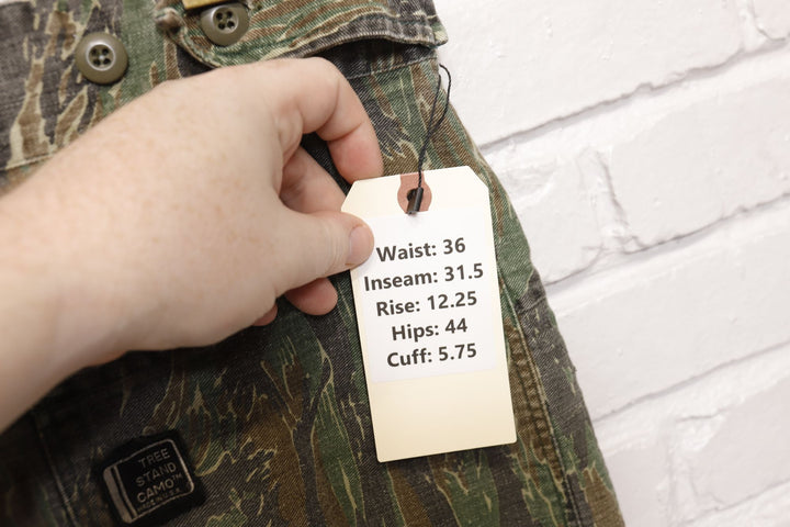 Camo Clan Vintage Tree Stand Camo Cargo Hunting Pants 80s 36/31.5