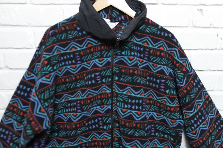 Columbia Cropped Sleeve Vintage Jacket Large 90s