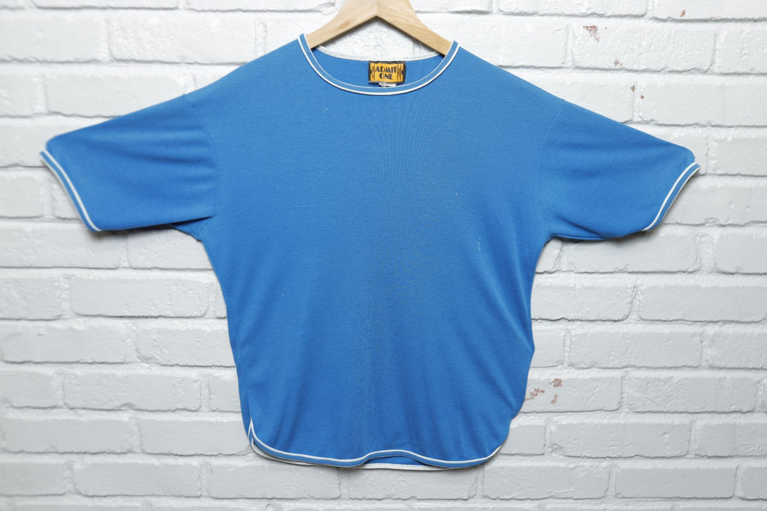 Admit One Vintage Paint Splattered T Shirt 80s Medium