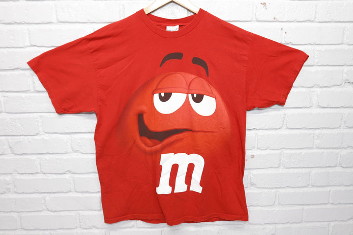 Red M&M Vintage T Shirt XL 2000s