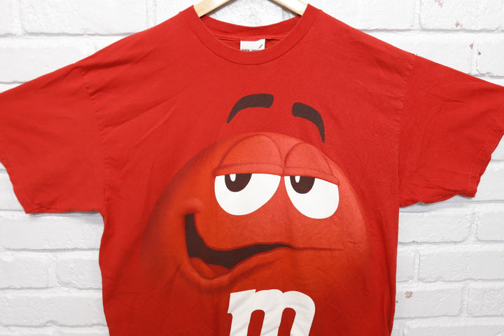 Red M&M Vintage T Shirt XL 2000s