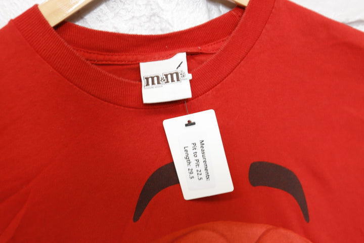 Red M&M Vintage T Shirt XL 2000s
