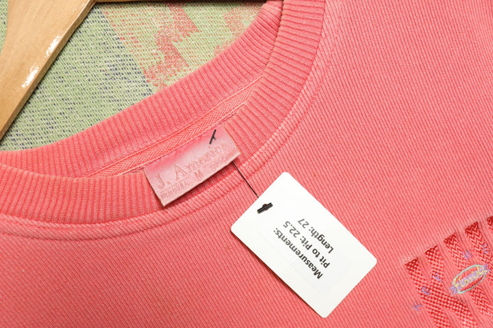 Key West Vintage Pink Sweatshirt Medium 90s