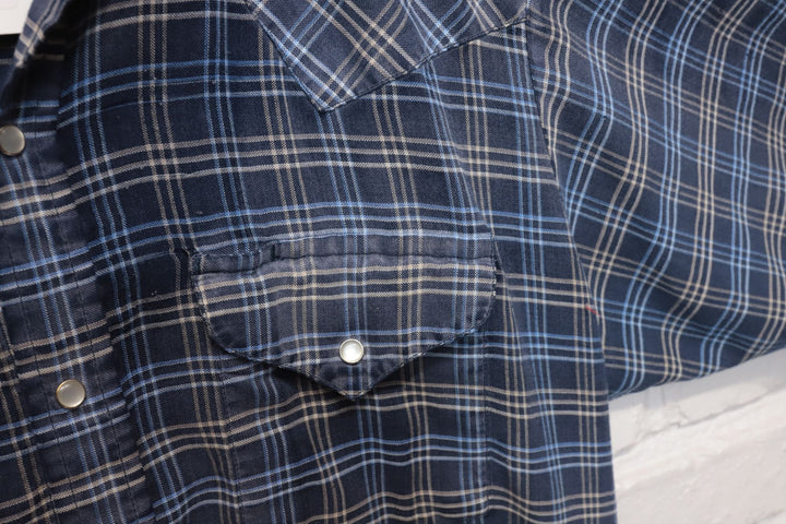 Ely Western Vintage Burnout Shirt Medium 80s