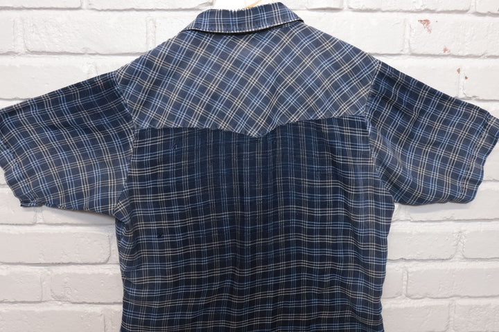Ely Western Vintage Burnout Shirt Medium 80s
