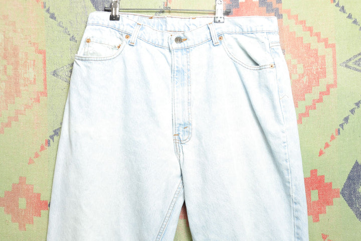 Levi's 550 Vintage Light Wash Denim Jeans 90s 34/30