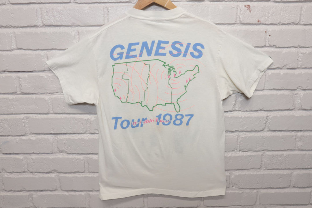 80s Vintage Genesis 1987 Tour T Shirt Size XL