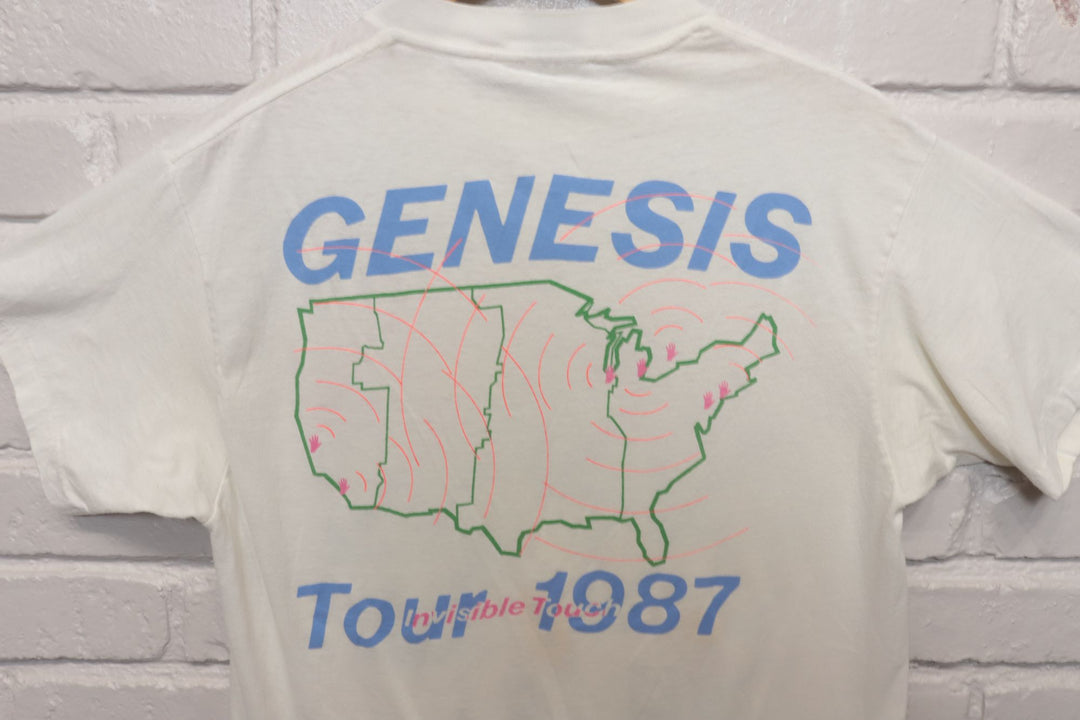 80s Vintage Genesis 1987 Tour T Shirt Size XL