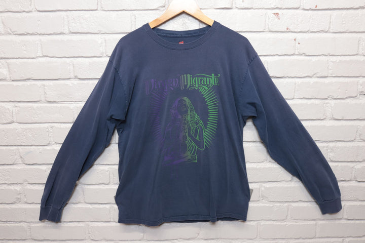 2000s Vintage Virgen Migrante LS T Shirt Size Large