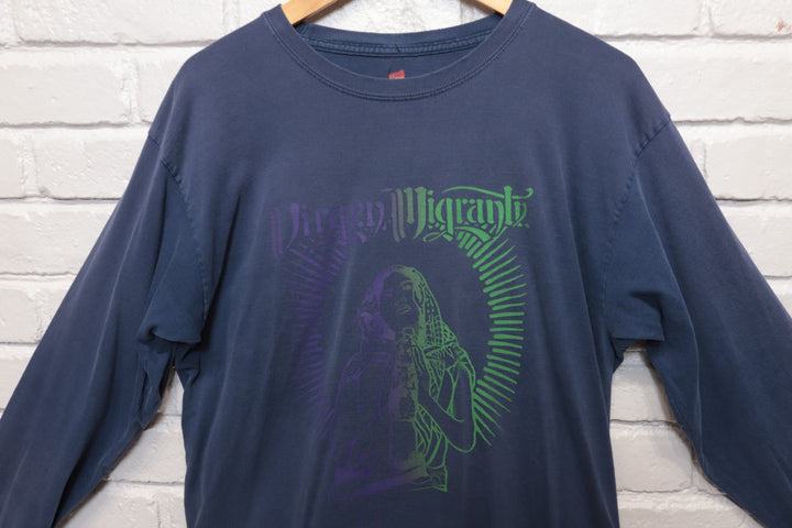 2000s Vintage Virgen Migrante LS T Shirt Size Large