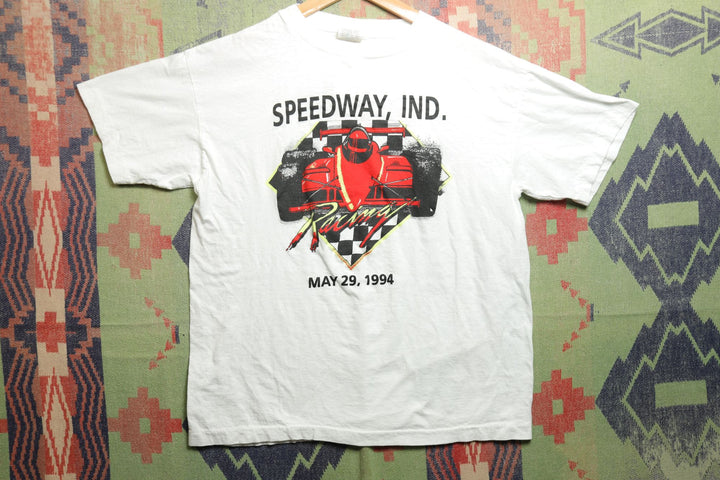 Speedway Indiana Vintage Racing T Shirt XL 90s