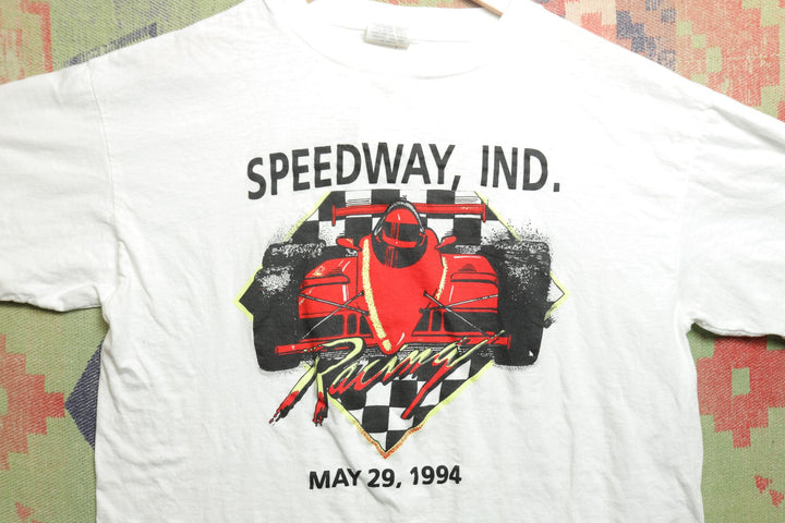 Speedway Indiana Vintage Racing T Shirt XL 90s