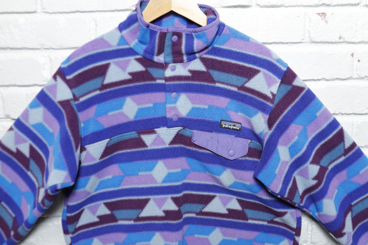 Patagonia Snap T Vintage Aztec Fleece Jacket 2000s Medium