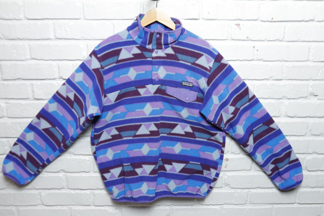 Patagonia Snap T Vintage Aztec Fleece Jacket 2000s Medium