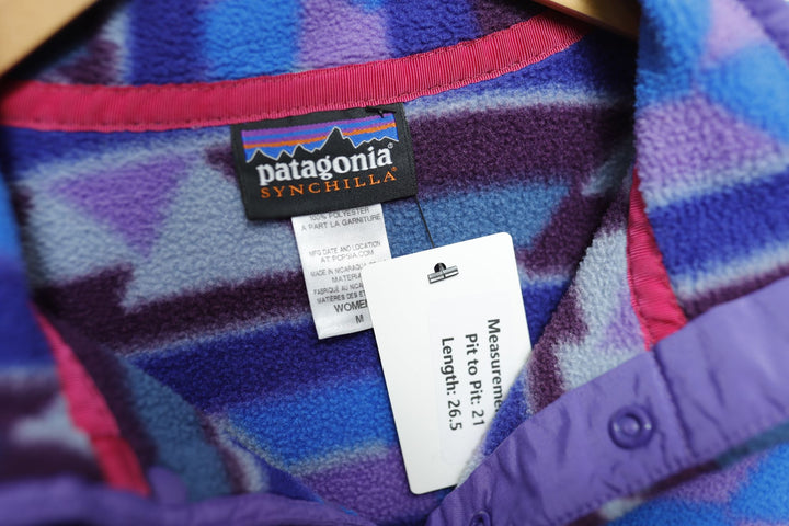 Patagonia Snap T Vintage Aztec Fleece Jacket 2000s Medium
