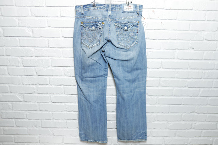 Mek Denim Vintage Embroidered Jeans 2000s 39/34